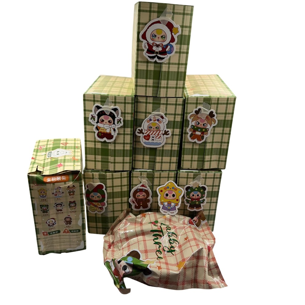 Baby Three Christmas Carnival Complete Set 8 Confirmed Plush Pendants Blind Box